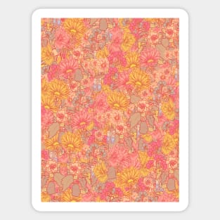 Summer pinks and yellows Sticker